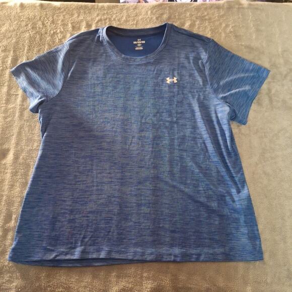 Under Armour Activewear Gym T-Shirt Loose Fit Blue - Size 2XL - Picture 1 of 7